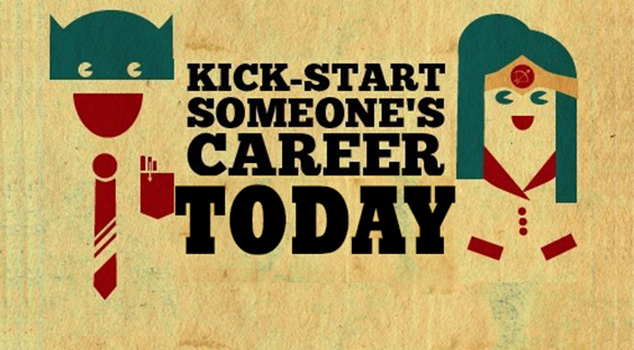 Kick start someone's career today banner