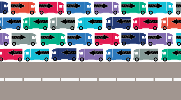 image of lots of trucks