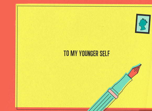 To my younger self graphic